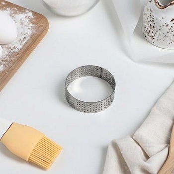 Форма перфорированная для выпечки Круг, d=6 см