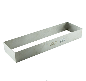 Кондитерская форма для нарезных пирожных 370*110 h-5 мм (металл 0,8 мм)