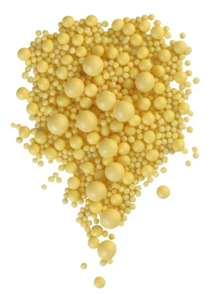 Взорванные зёрна риса №235М "Матовый желтый", 50 гр