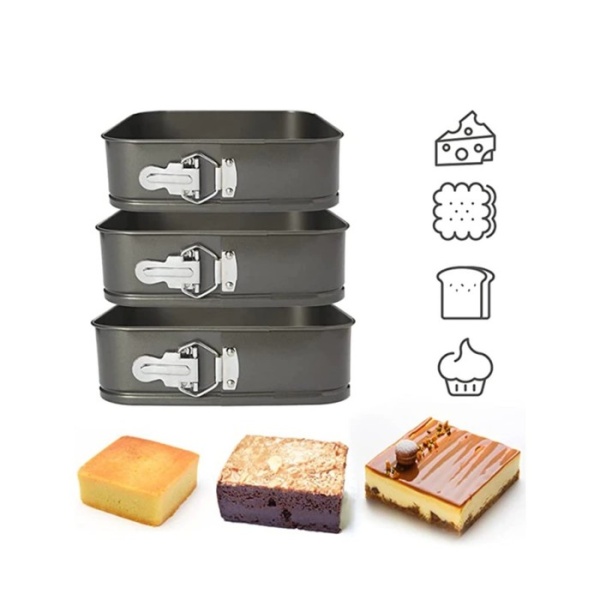 Форма для выпечки разъемная с антиприг. покрытием "Квадрат", 18*5,8 см