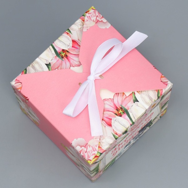 Коробка складная подарочная «Учителю», 120*120*120 мм