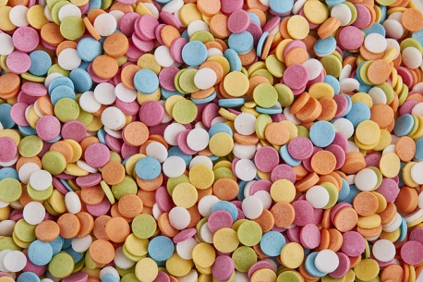 Посыпка кондитерская "Конфетти пастельные ", опт 750 гр