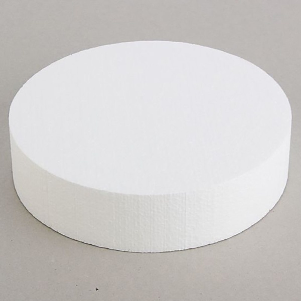 Фальш ярус для торта, КРУГ 30 см, высота 5 см (пенопласт)